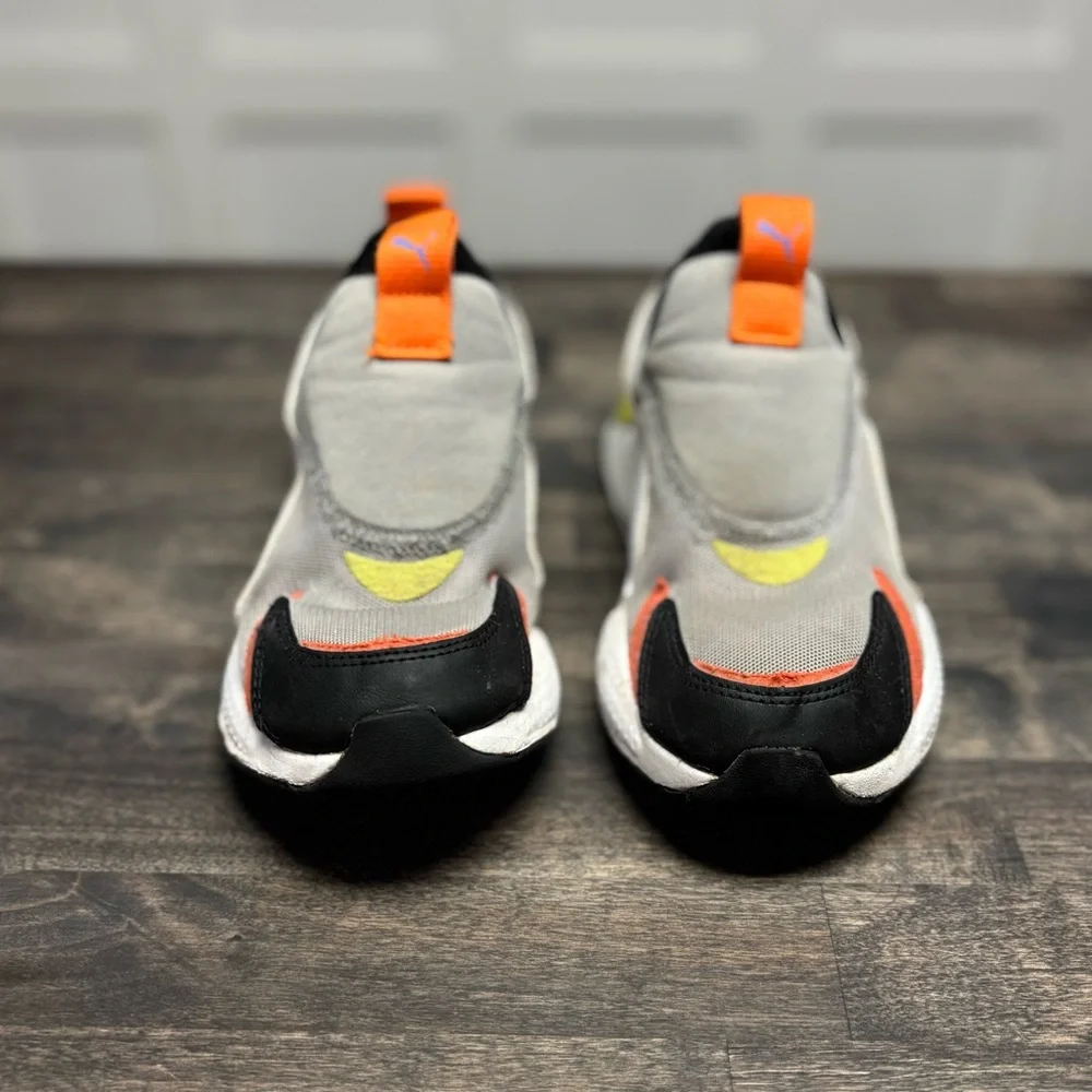 Puma Orange and Yellow Sneakers with Slip-On Design - Picture 3 of 6